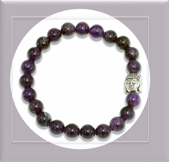 Amethyst Crystal Bracelet – Calmness, Intuition & Spiritual Protection