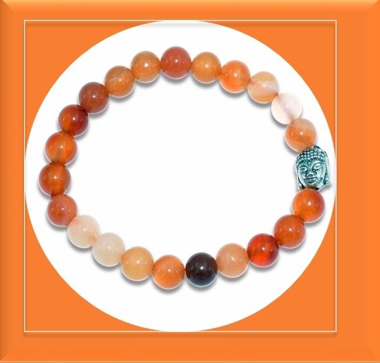 Carnelian Crystal Bracelet – Courage, Creativity & Vitality