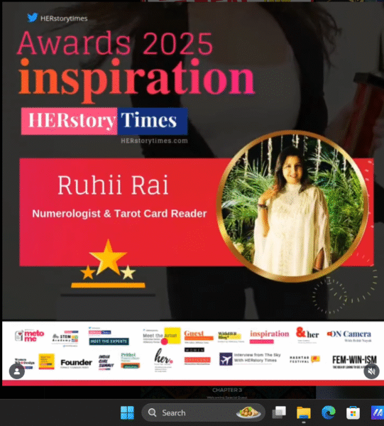 Ruhii Rai At Inspiration Award 2025