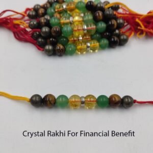 Crystal Rakhi for Financial Prosperity & Good Luck