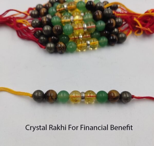 Crystal Rakhi for Financial Prosperity & Good Luck