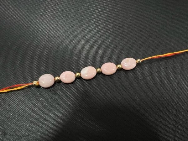 Premium Red Agate Spiritual Rakhi – For Strength, Protection & Positive Energy