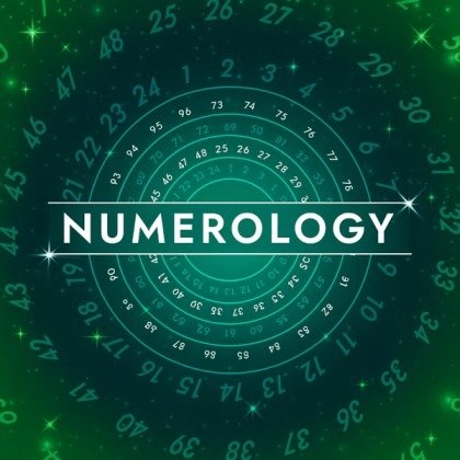 Ruhii Rai’s expert numerology chart on glowing green background in Bhopal